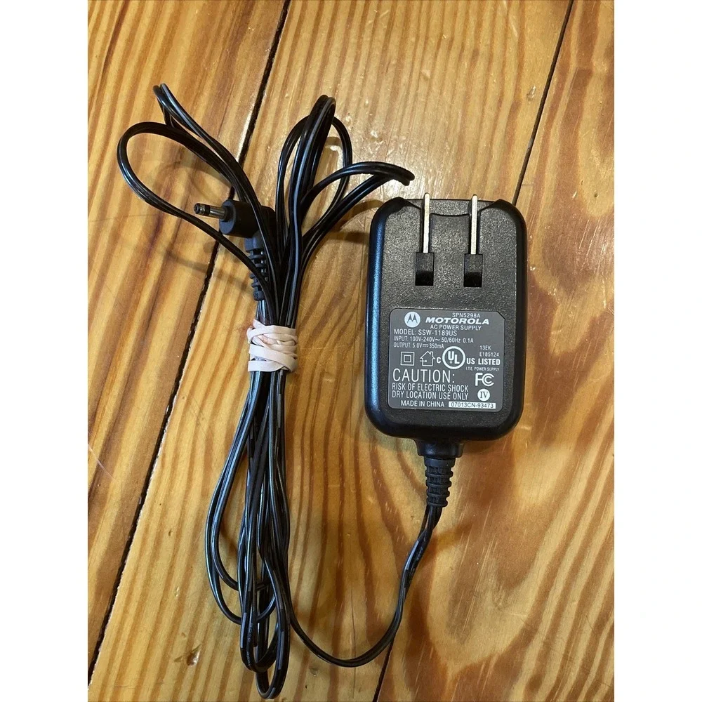 Genuine Motorola SPN5298A (SSW-1189US) AC Power Supply Charger 5.0V 350mA